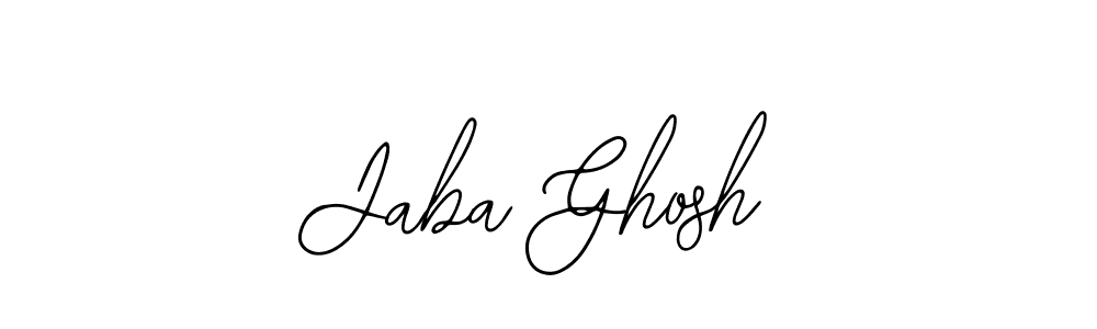 How to make Jaba Ghosh name signature. Use Bearetta-2O07w style for creating short signs online. This is the latest handwritten sign. Jaba Ghosh signature style 12 images and pictures png