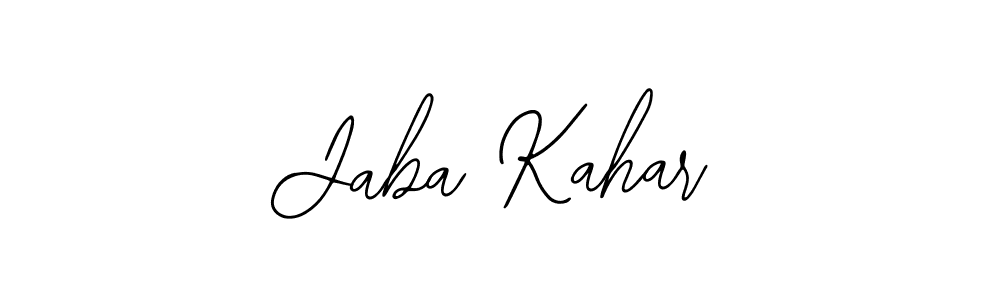 Jaba Kahar stylish signature style. Best Handwritten Sign (Bearetta-2O07w) for my name. Handwritten Signature Collection Ideas for my name Jaba Kahar. Jaba Kahar signature style 12 images and pictures png