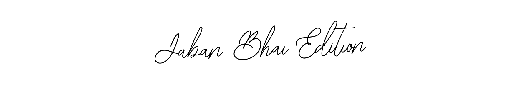 if you are searching for the best signature style for your name Jaban Bhai Edition. so please give up your signature search. here we have designed multiple signature styles  using Bearetta-2O07w. Jaban Bhai Edition signature style 12 images and pictures png