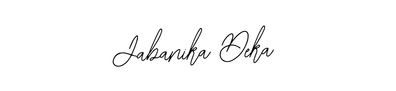 Similarly Bearetta-2O07w is the best handwritten signature design. Signature creator online .You can use it as an online autograph creator for name Jabanika Deka. Jabanika Deka signature style 12 images and pictures png