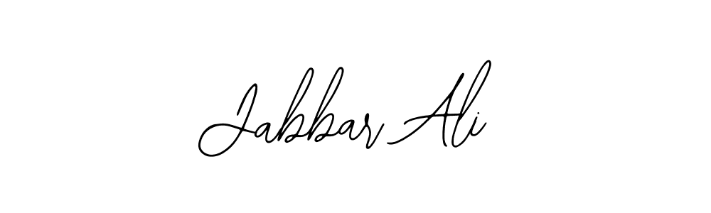 Design your own signature with our free online signature maker. With this signature software, you can create a handwritten (Bearetta-2O07w) signature for name Jabbar Ali. Jabbar Ali signature style 12 images and pictures png