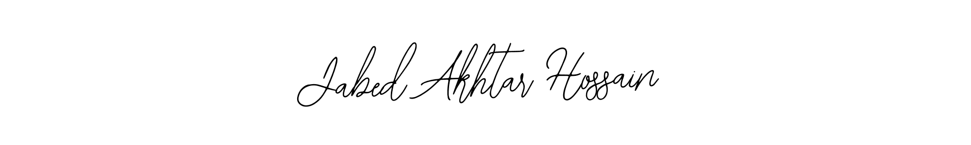 Use a signature maker to create a handwritten signature online. With this signature software, you can design (Bearetta-2O07w) your own signature for name Jabed Akhtar Hossain. Jabed Akhtar Hossain signature style 12 images and pictures png