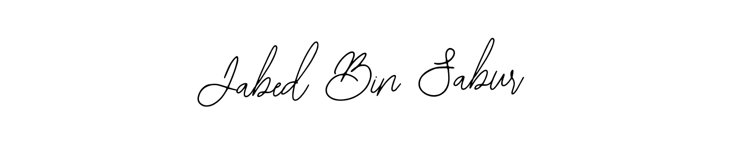 How to make Jabed Bin Sabur name signature. Use Bearetta-2O07w style for creating short signs online. This is the latest handwritten sign. Jabed Bin Sabur signature style 12 images and pictures png