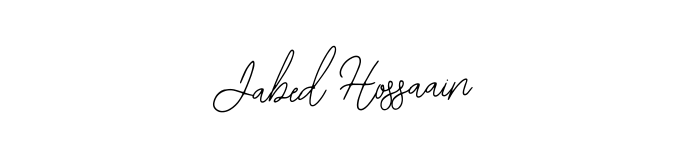 How to make Jabed Hossaain signature? Bearetta-2O07w is a professional autograph style. Create handwritten signature for Jabed Hossaain name. Jabed Hossaain signature style 12 images and pictures png