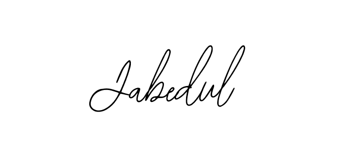 How to make Jabedul signature? Bearetta-2O07w is a professional autograph style. Create handwritten signature for Jabedul name. Jabedul signature style 12 images and pictures png