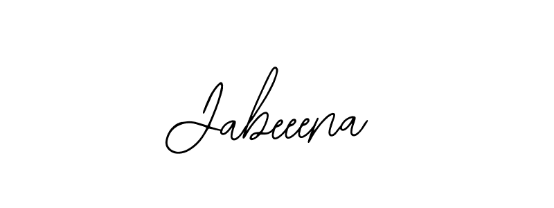 You should practise on your own different ways (Bearetta-2O07w) to write your name (Jabeeena) in signature. don't let someone else do it for you. Jabeeena signature style 12 images and pictures png