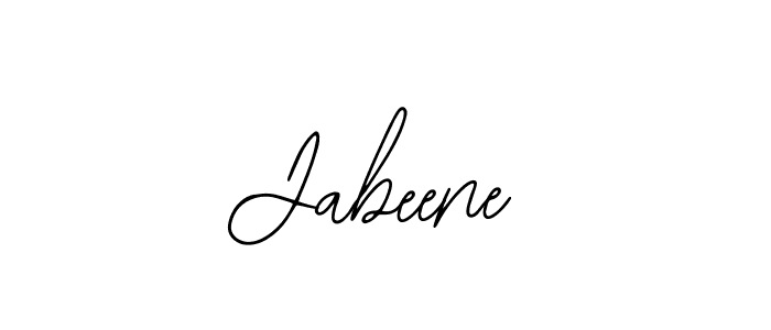 Similarly Bearetta-2O07w is the best handwritten signature design. Signature creator online .You can use it as an online autograph creator for name Jabeene. Jabeene signature style 12 images and pictures png