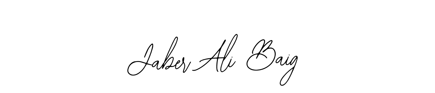 The best way (Bearetta-2O07w) to make a short signature is to pick only two or three words in your name. The name Jaber Ali Baig include a total of six letters. For converting this name. Jaber Ali Baig signature style 12 images and pictures png