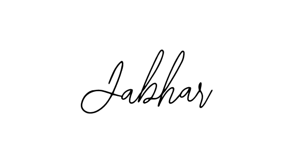 How to make Jabhar name signature. Use Bearetta-2O07w style for creating short signs online. This is the latest handwritten sign. Jabhar signature style 12 images and pictures png