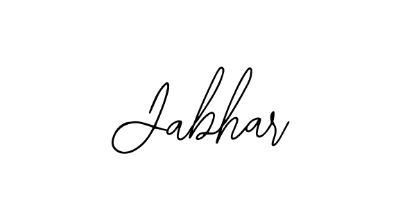 How to make Jabhar name signature. Use Bearetta-2O07w style for creating short signs online. This is the latest handwritten sign. Jabhar signature style 12 images and pictures png