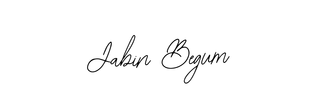 How to make Jabin Begum name signature. Use Bearetta-2O07w style for creating short signs online. This is the latest handwritten sign. Jabin Begum signature style 12 images and pictures png