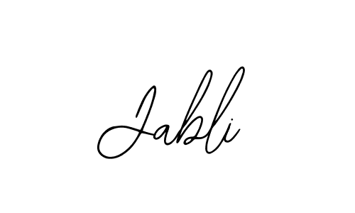 How to make Jabli name signature. Use Bearetta-2O07w style for creating short signs online. This is the latest handwritten sign. Jabli signature style 12 images and pictures png