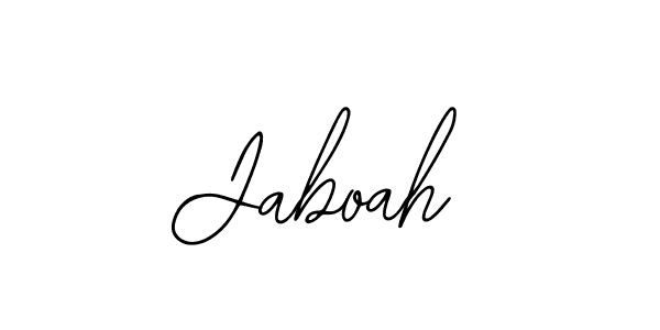 How to make Jaboah name signature. Use Bearetta-2O07w style for creating short signs online. This is the latest handwritten sign. Jaboah signature style 12 images and pictures png