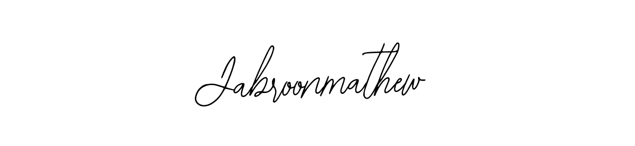 Bearetta-2O07w is a professional signature style that is perfect for those who want to add a touch of class to their signature. It is also a great choice for those who want to make their signature more unique. Get Jabroonmathew name to fancy signature for free. Jabroonmathew signature style 12 images and pictures png