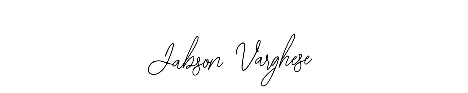 Also we have Jabson Varghese name is the best signature style. Create professional handwritten signature collection using Bearetta-2O07w autograph style. Jabson Varghese signature style 12 images and pictures png