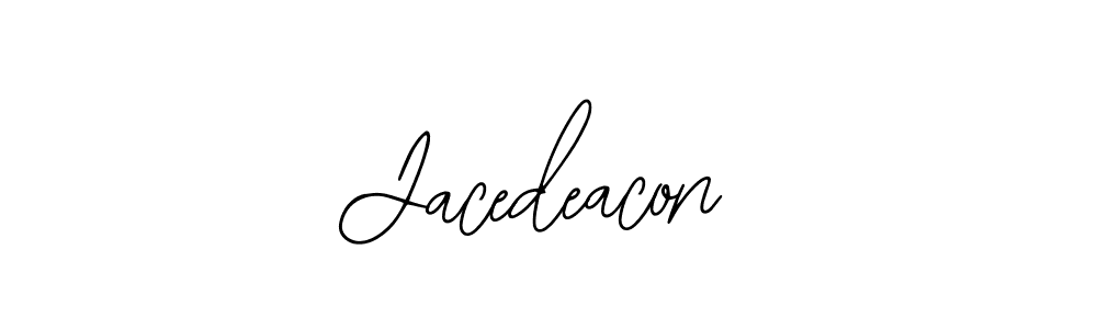 Use a signature maker to create a handwritten signature online. With this signature software, you can design (Bearetta-2O07w) your own signature for name Jacedeacon. Jacedeacon signature style 12 images and pictures png