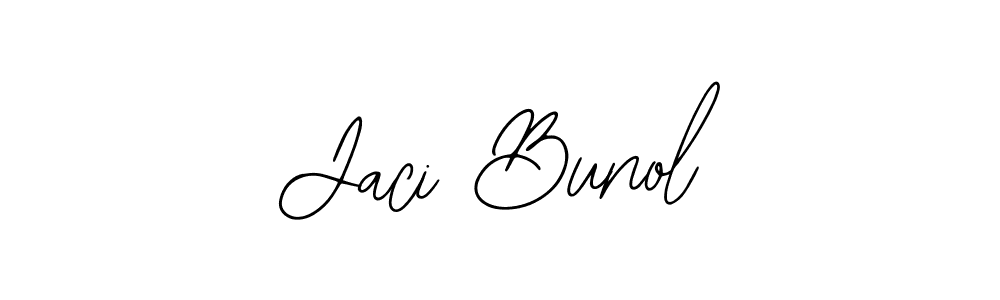 Use a signature maker to create a handwritten signature online. With this signature software, you can design (Bearetta-2O07w) your own signature for name Jaci Bunol. Jaci Bunol signature style 12 images and pictures png
