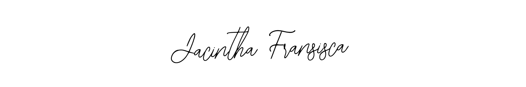 Use a signature maker to create a handwritten signature online. With this signature software, you can design (Bearetta-2O07w) your own signature for name Jacintha Fransisca. Jacintha Fransisca signature style 12 images and pictures png