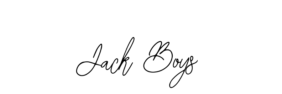 How to make Jack Boys name signature. Use Bearetta-2O07w style for creating short signs online. This is the latest handwritten sign. Jack Boys signature style 12 images and pictures png