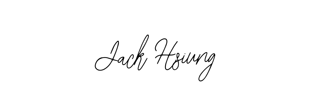 Use a signature maker to create a handwritten signature online. With this signature software, you can design (Bearetta-2O07w) your own signature for name Jack Hsiung. Jack Hsiung signature style 12 images and pictures png