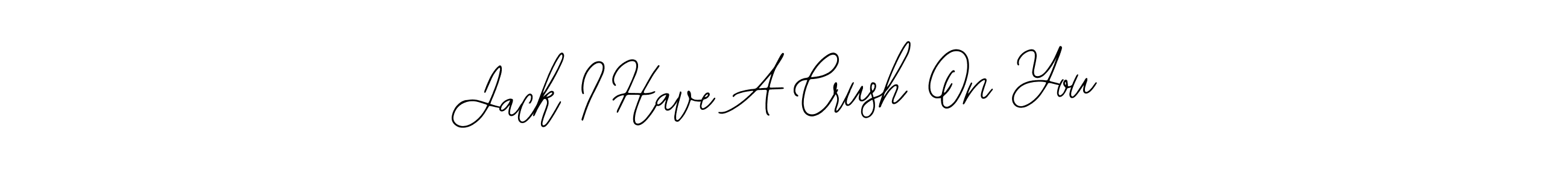 How to make Jack I Have A Crush On You name signature. Use Bearetta-2O07w style for creating short signs online. This is the latest handwritten sign. Jack I Have A Crush On You signature style 12 images and pictures png
