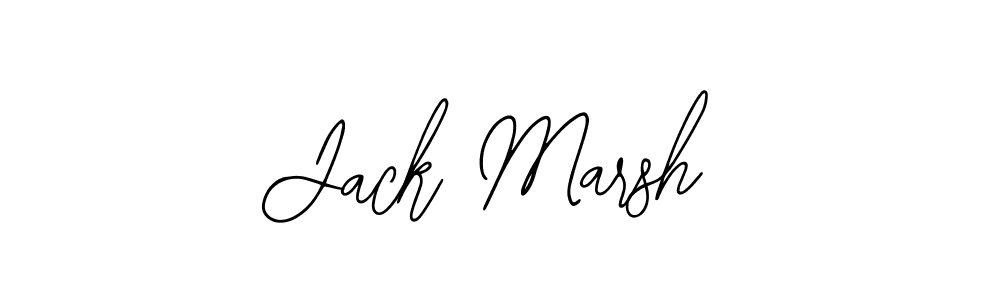 How to make Jack Marsh name signature. Use Bearetta-2O07w style for creating short signs online. This is the latest handwritten sign. Jack Marsh signature style 12 images and pictures png