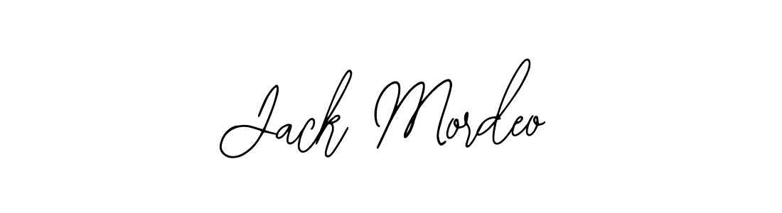 Use a signature maker to create a handwritten signature online. With this signature software, you can design (Bearetta-2O07w) your own signature for name Jack Mordeo. Jack Mordeo signature style 12 images and pictures png