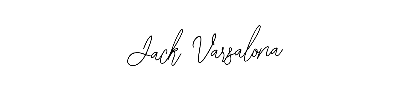 How to make Jack Varsalona name signature. Use Bearetta-2O07w style for creating short signs online. This is the latest handwritten sign. Jack Varsalona signature style 12 images and pictures png