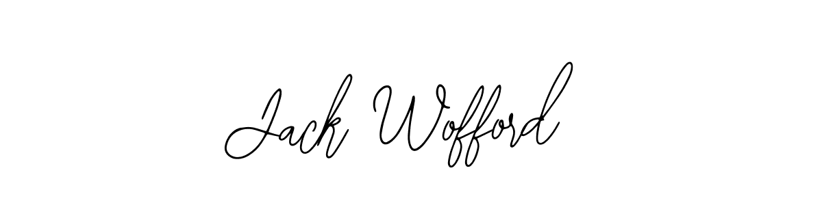 Use a signature maker to create a handwritten signature online. With this signature software, you can design (Bearetta-2O07w) your own signature for name Jack Wofford. Jack Wofford signature style 12 images and pictures png