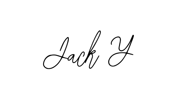 Design your own signature with our free online signature maker. With this signature software, you can create a handwritten (Bearetta-2O07w) signature for name Jack Y. Jack Y signature style 12 images and pictures png