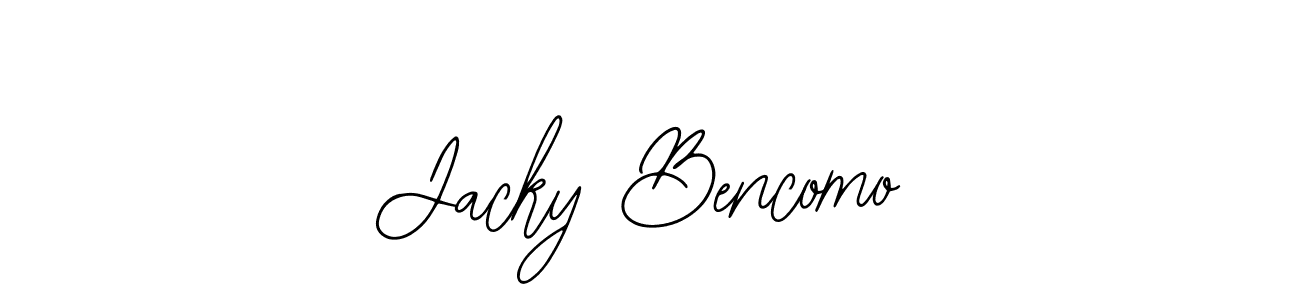 It looks lik you need a new signature style for name Jacky Bencomo. Design unique handwritten (Bearetta-2O07w) signature with our free signature maker in just a few clicks. Jacky Bencomo signature style 12 images and pictures png