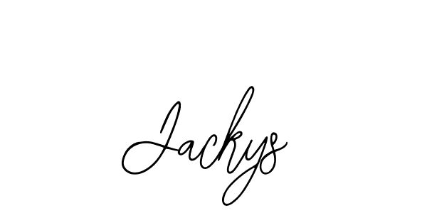 Jackys stylish signature style. Best Handwritten Sign (Bearetta-2O07w) for my name. Handwritten Signature Collection Ideas for my name Jackys. Jackys signature style 12 images and pictures png