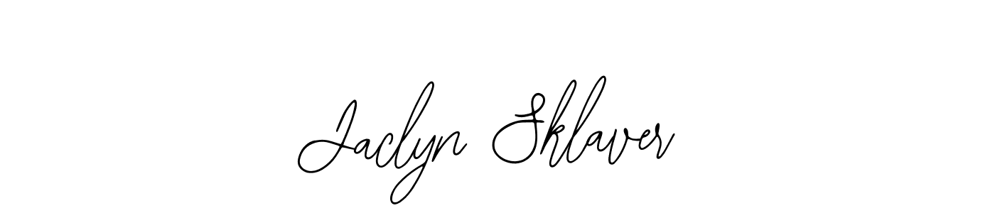 Make a beautiful signature design for name Jaclyn Sklaver. Use this online signature maker to create a handwritten signature for free. Jaclyn Sklaver signature style 12 images and pictures png