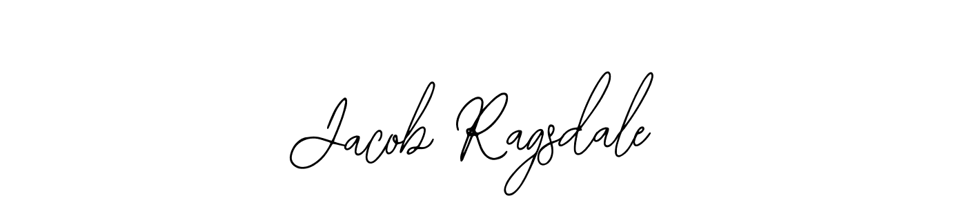 How to make Jacob Ragsdale name signature. Use Bearetta-2O07w style for creating short signs online. This is the latest handwritten sign. Jacob Ragsdale signature style 12 images and pictures png