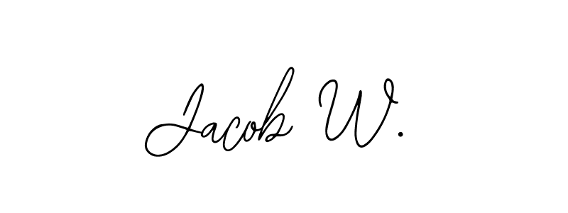 Similarly Bearetta-2O07w is the best handwritten signature design. Signature creator online .You can use it as an online autograph creator for name Jacob W.. Jacob W. signature style 12 images and pictures png