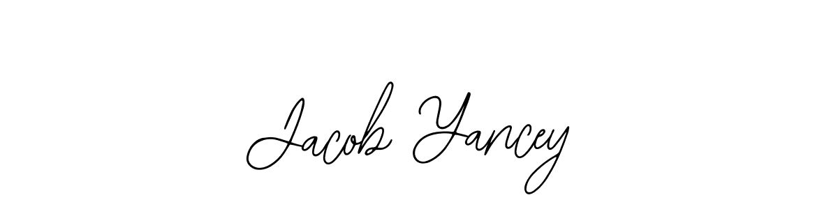 Also You can easily find your signature by using the search form. We will create Jacob Yancey name handwritten signature images for you free of cost using Bearetta-2O07w sign style. Jacob Yancey signature style 12 images and pictures png