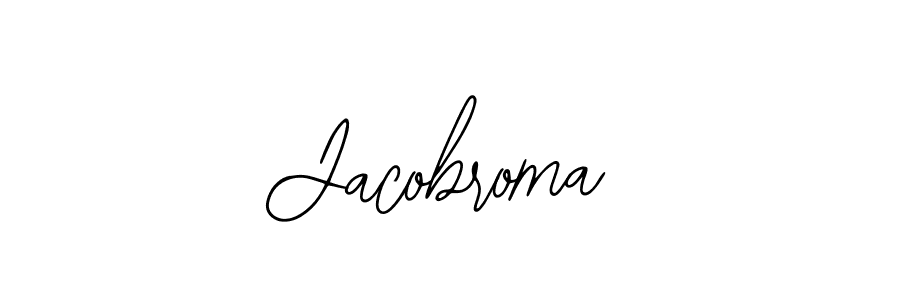 How to make Jacobroma name signature. Use Bearetta-2O07w style for creating short signs online. This is the latest handwritten sign. Jacobroma signature style 12 images and pictures png