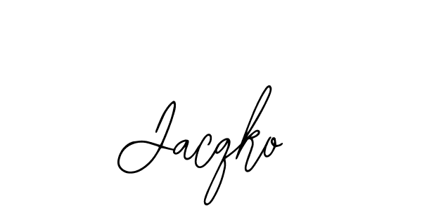 Use a signature maker to create a handwritten signature online. With this signature software, you can design (Bearetta-2O07w) your own signature for name Jacqko. Jacqko signature style 12 images and pictures png