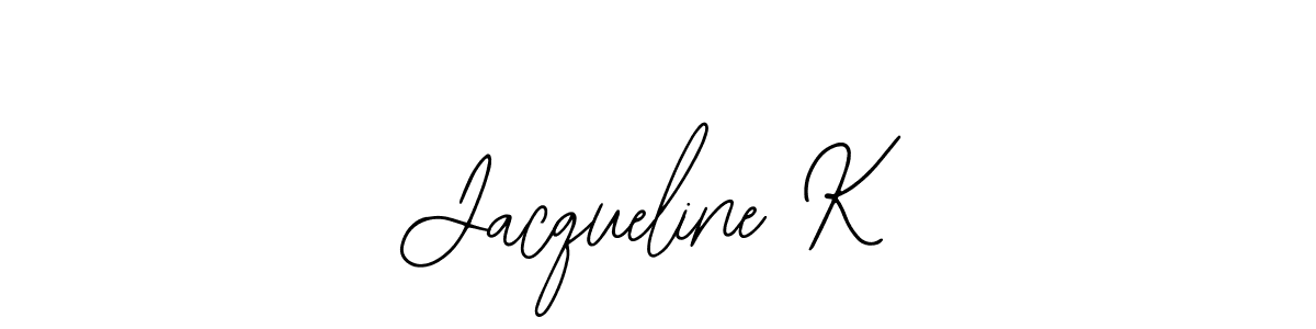 Create a beautiful signature design for name Jacqueline K. With this signature (Bearetta-2O07w) fonts, you can make a handwritten signature for free. Jacqueline K signature style 12 images and pictures png