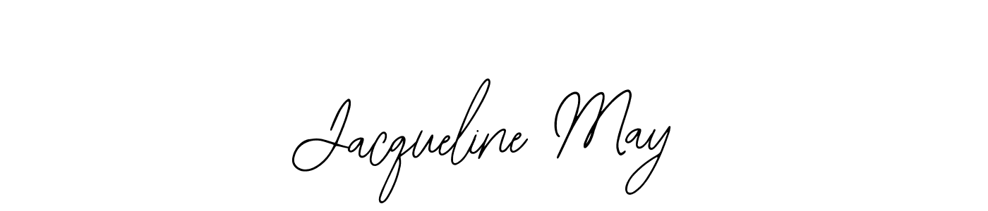 How to make Jacqueline May name signature. Use Bearetta-2O07w style for creating short signs online. This is the latest handwritten sign. Jacqueline May signature style 12 images and pictures png