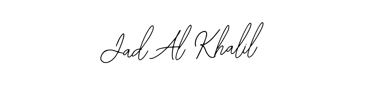 Similarly Bearetta-2O07w is the best handwritten signature design. Signature creator online .You can use it as an online autograph creator for name Jad Al Khalil. Jad Al Khalil signature style 12 images and pictures png