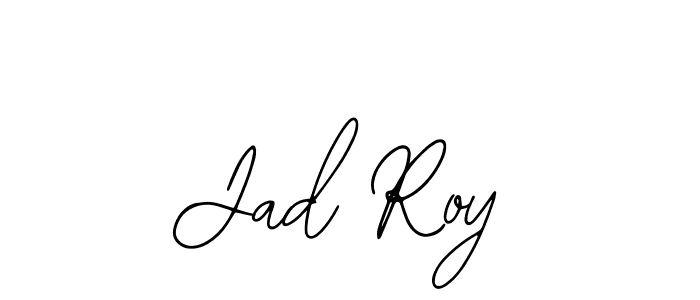 How to make Jad Roy name signature. Use Bearetta-2O07w style for creating short signs online. This is the latest handwritten sign. Jad Roy signature style 12 images and pictures png