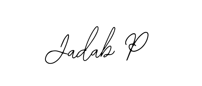 Create a beautiful signature design for name Jadab P. With this signature (Bearetta-2O07w) fonts, you can make a handwritten signature for free. Jadab P signature style 12 images and pictures png