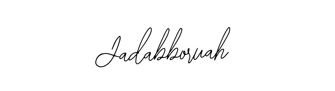 You should practise on your own different ways (Bearetta-2O07w) to write your name (Jadabboruah) in signature. don't let someone else do it for you. Jadabboruah signature style 12 images and pictures png