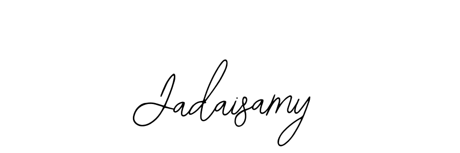 Use a signature maker to create a handwritten signature online. With this signature software, you can design (Bearetta-2O07w) your own signature for name Jadaisamy. Jadaisamy signature style 12 images and pictures png