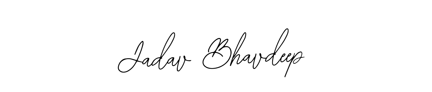 Use a signature maker to create a handwritten signature online. With this signature software, you can design (Bearetta-2O07w) your own signature for name Jadav Bhavdeep. Jadav Bhavdeep signature style 12 images and pictures png