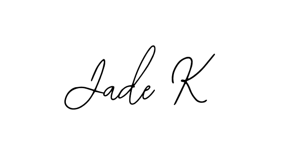 How to make Jade K signature? Bearetta-2O07w is a professional autograph style. Create handwritten signature for Jade K name. Jade K signature style 12 images and pictures png