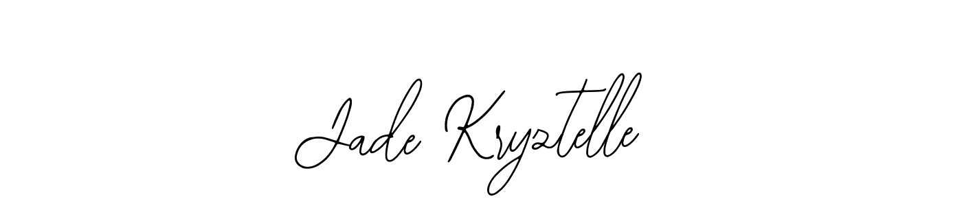 Use a signature maker to create a handwritten signature online. With this signature software, you can design (Bearetta-2O07w) your own signature for name Jade Kryztelle. Jade Kryztelle signature style 12 images and pictures png