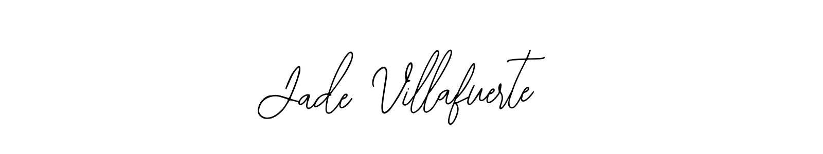 Use a signature maker to create a handwritten signature online. With this signature software, you can design (Bearetta-2O07w) your own signature for name Jade Villafuerte. Jade Villafuerte signature style 12 images and pictures png