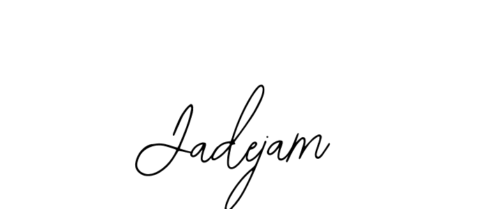 The best way (Bearetta-2O07w) to make a short signature is to pick only two or three words in your name. The name Jadejam include a total of six letters. For converting this name. Jadejam signature style 12 images and pictures png